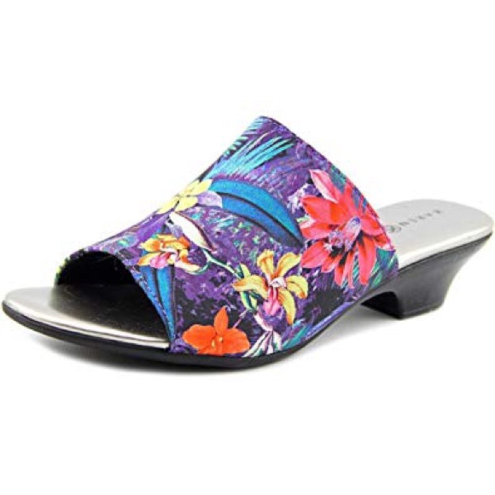 Karen Scott Eveline Open Toe Slide Sandal